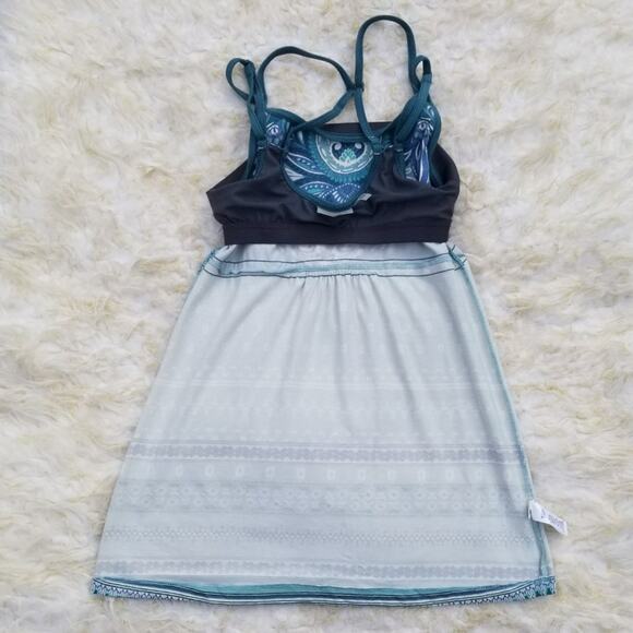 Strappy Back Yoga Tanktop Athleta Empire Cami Size XS Green Blue Athleisure Top - Picture 7 of 10